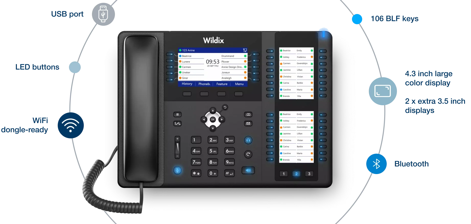 WelcomeConsole 5 Reception Desk Phone