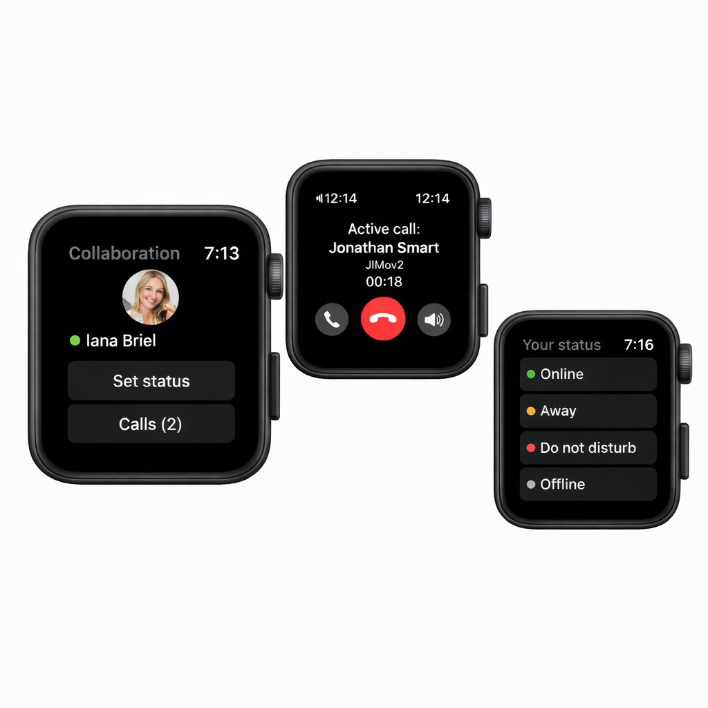 Wildix on Apple Watch — make calls and manage your status from your wrist