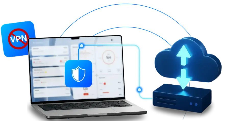 No VPN required